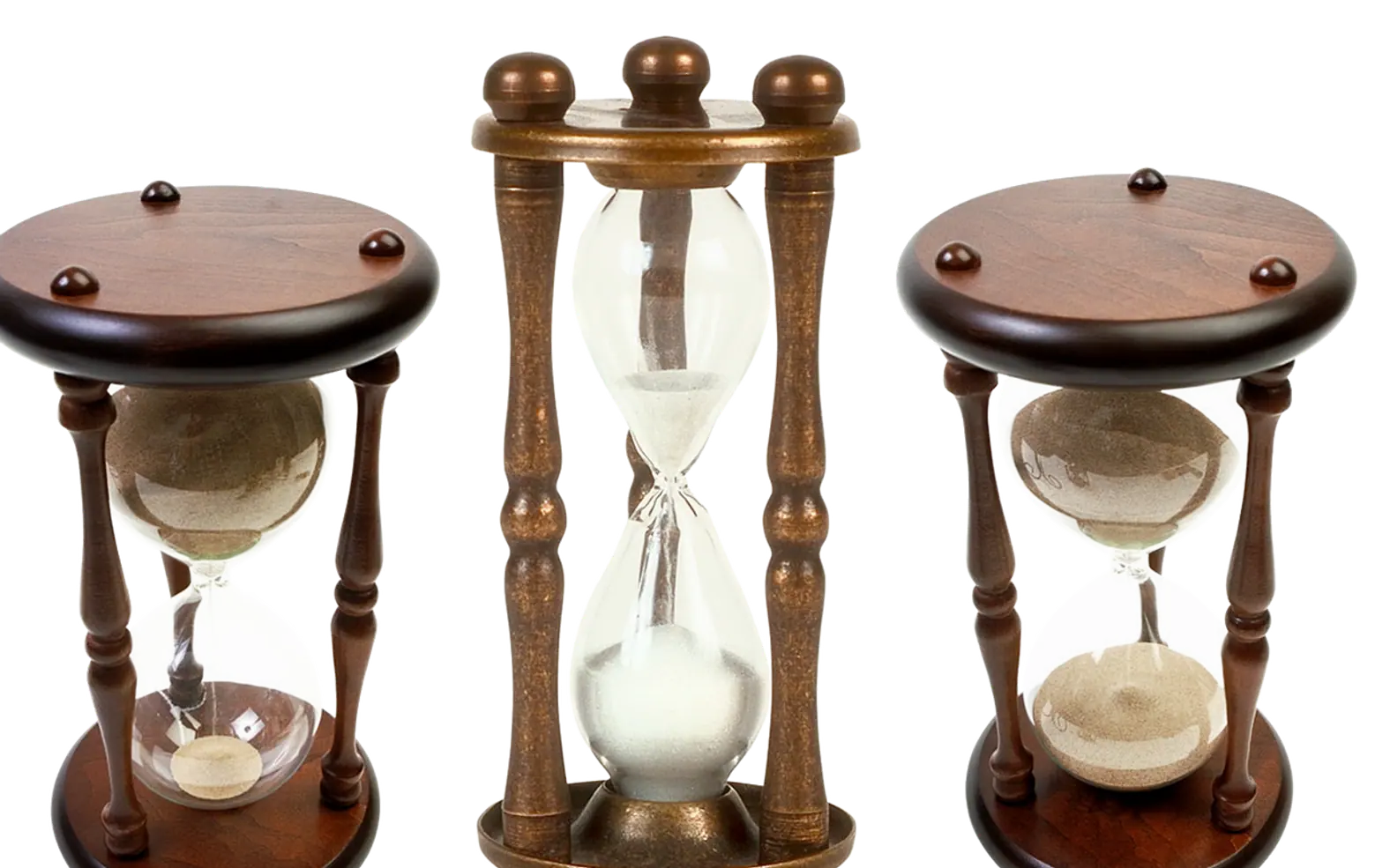 Hourglass, time and sand