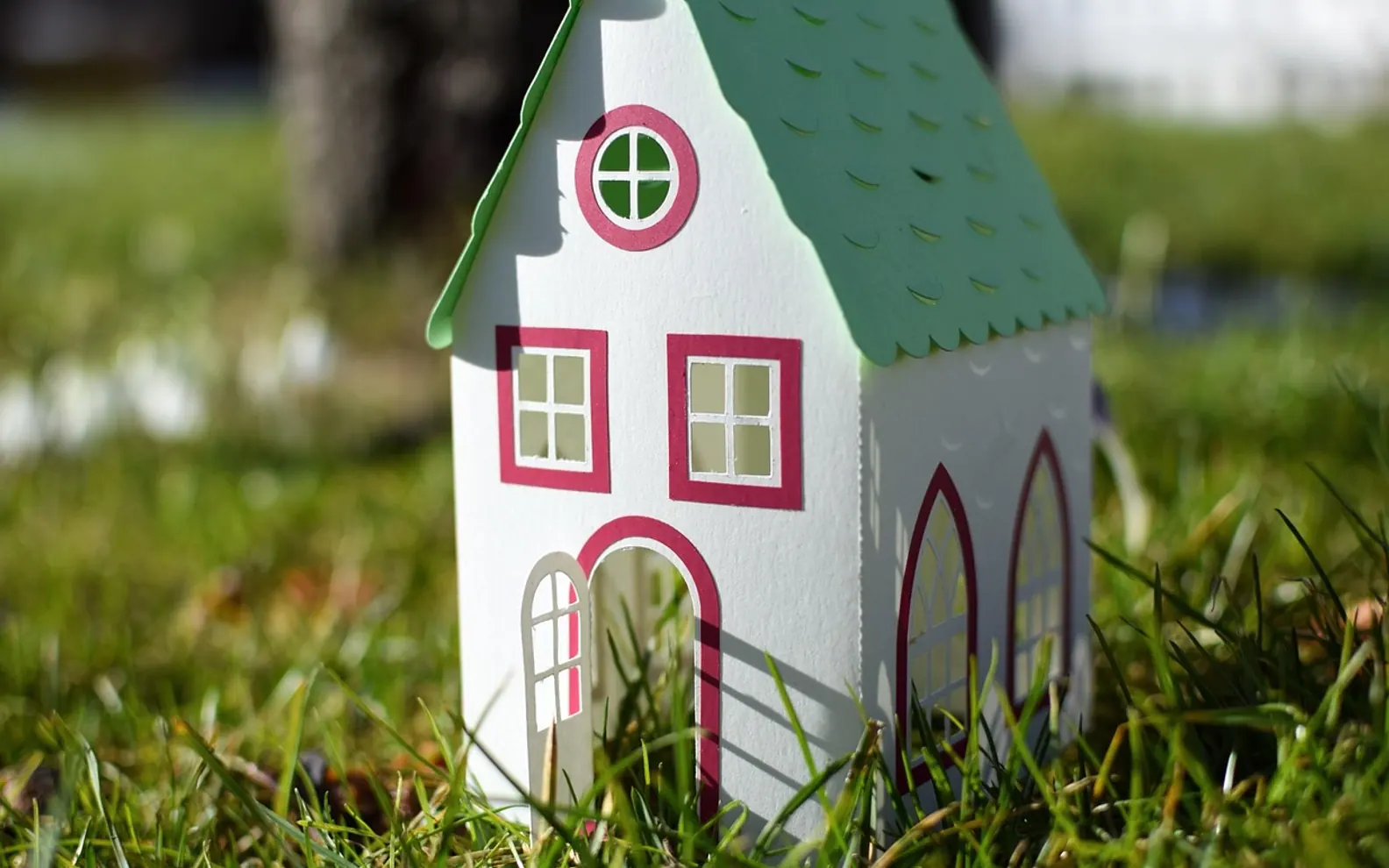 House, model and paper